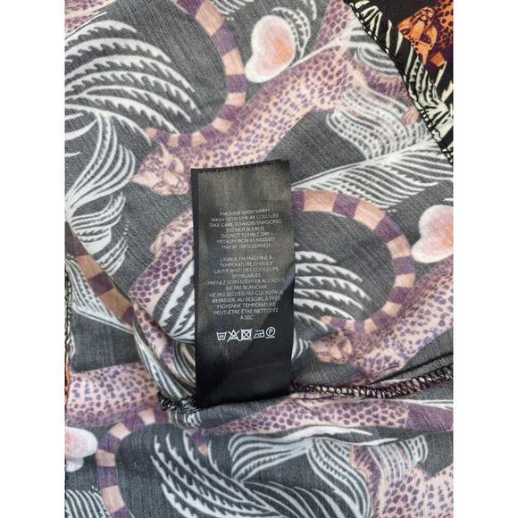 Anthropologie x Temperley London Maxi Slip Dress Size 8 Tropical Black Print - Picture 9 of 9